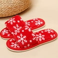thumbnail image 6 of Christmas Slippers House Shoes for Women Fluffy Soft Cozy Bedroom Cartoon Plush Cute Slippers for Indoor Outdoor Use, 6 of 6