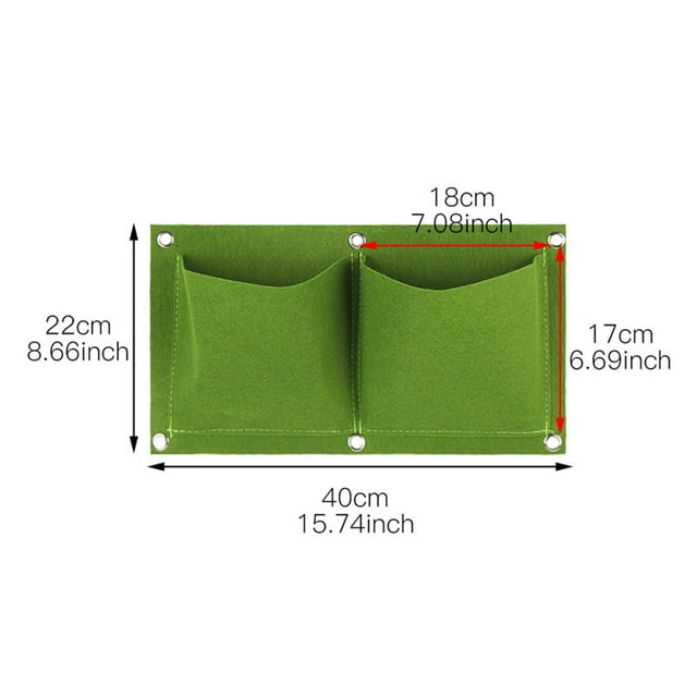 Pockets Garden Vertical Planter Wall Mount Living Growing Bag Pouch