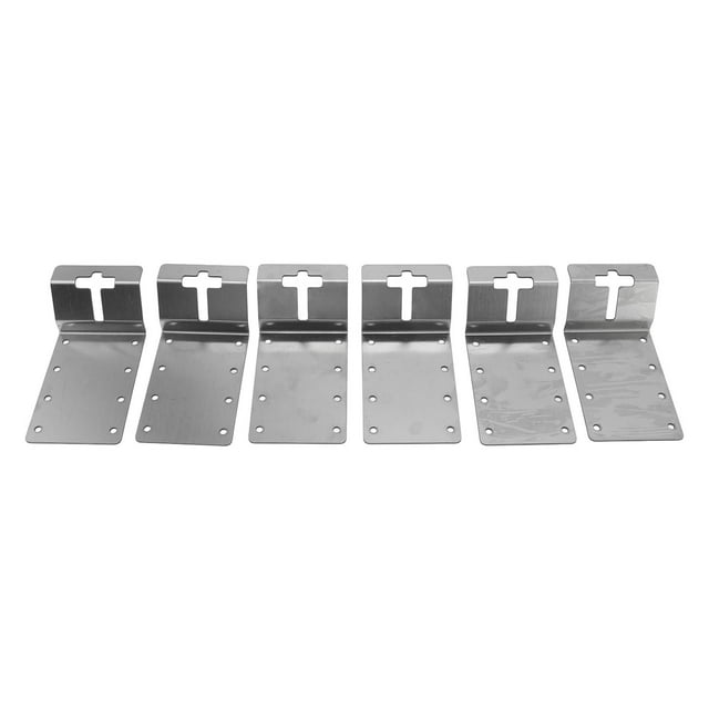 Soporte De Esquina Para Poste En T, Soporte Para Poste En T, Montaje Vertical, Acero Al Carbono Resistente, 6 Piezas, Resistente A La Oxidación Para Casa De Pájaros