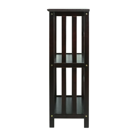 Mission Style 3 Shelf Bookcase Espresso Com