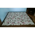 thumbnail image 4 of Doily Boutique Tablecloth or Table Topper Square Embroidered with Light Pink Cut Work Roses, Size 34 inches, 4 of 6