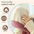 thumbnail image 4 of Winter Versatile Knitted Hooded Scarf For Women,Stylish, Versatile, And Available In Multiple Colors All-In-One Beanie And Scarf With Fleece Lining For Windproof Warmth, 4 of 8