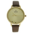 thumbnail image 1 of CRB005 La Basic - Gold/Brown Leather Strap Watch by Charlotte Raffaelli for Women - 1 Pc Watch, 1 of 1