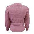 thumbnail image 2 of Vedolay Women's Casual jackets Women's Casual Work Clothes Open Front Long Sleeve Fashion Slim Fit with Pockets,Pink 3XL, 2 of 4