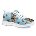 thumbnail image 2 of Pzuqiu Yorkshire Dog Print Kids Sneakers Girls Size 11.5 Lace Up Breathable Tennis Shoes Outdoor Running Athletic Shoes Comfortable Walking Shoes, 2 of 5