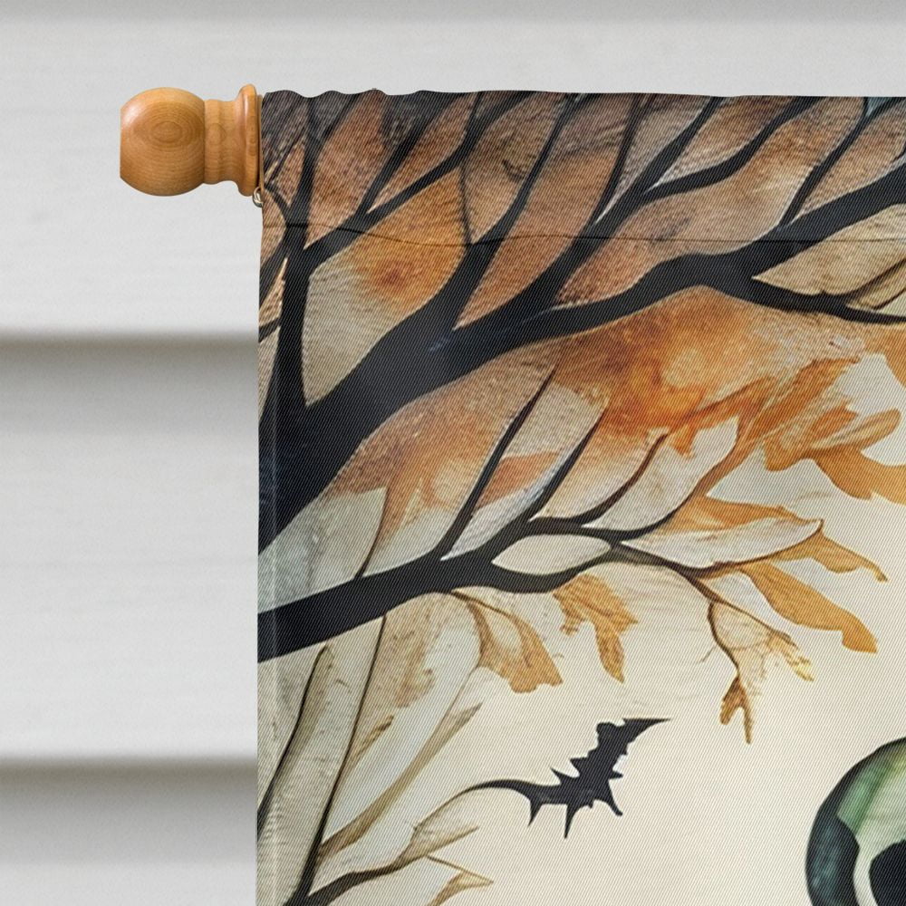 Halloween Dog House Flag 28x40IN Double-Sided Polyester Decorative Sleeve Pole Flag for Outdoor Home Garden Patio