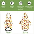 thumbnail image 6 of Cauagu Autumn Leaves 1 Pattern Winter Pet Hoodie Sweatshirts- Dog Hoodie Sweater with Leash Hole - Cute Dog Hoodie - Pet Clothes Puppy Cat Custume -Small, 6 of 8