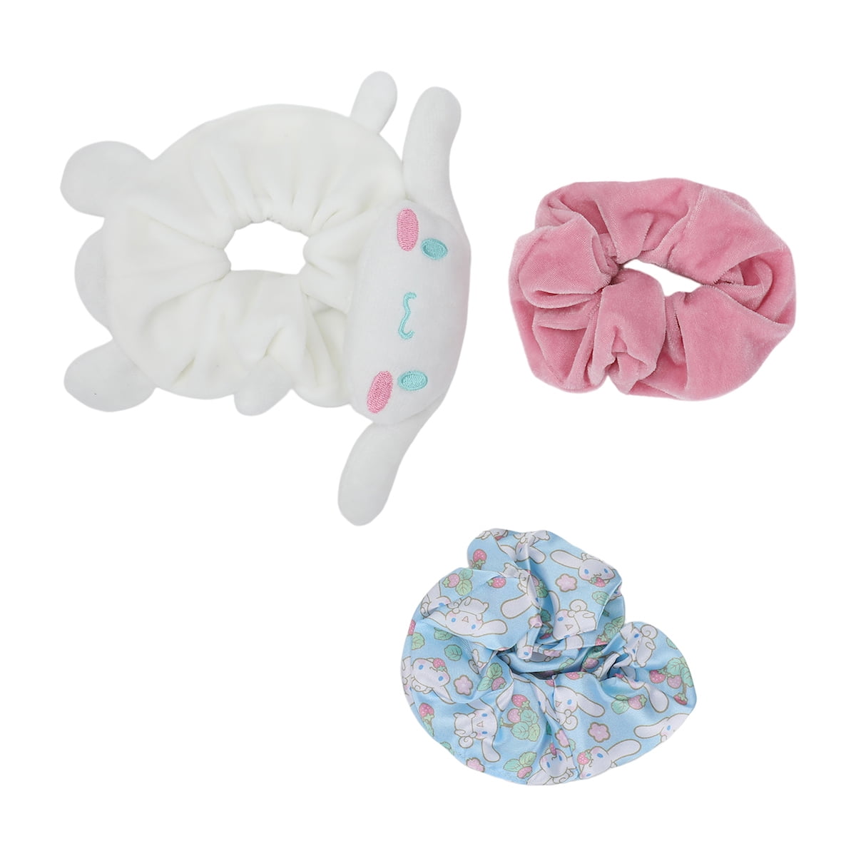 Kirby Haargummi-Set, 3 Stück – Offiziell Lizenziert, Aus Elastischem Stoff, Mit Kirby-Motiven, Für Alle Haartypen