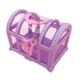 thumbnail image 4 of Caja de Almacenamiento de Pendientes, Caja de Almacenamiento Transparente, Caja de Cosméticos, Herramienta Artesanal para Accesorios de Casa de Muñeca Violeta, 4 of 8