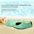 thumbnail image 3 of FIEWESEY Men Women Kids Water Shoes Barefoot Quick-Dry Beach Socks Yoga Swim Sports Exercise Socks For Swim Surfing Snorkeling Yoga Exercise (XL,Stripe Green), 3 of 5