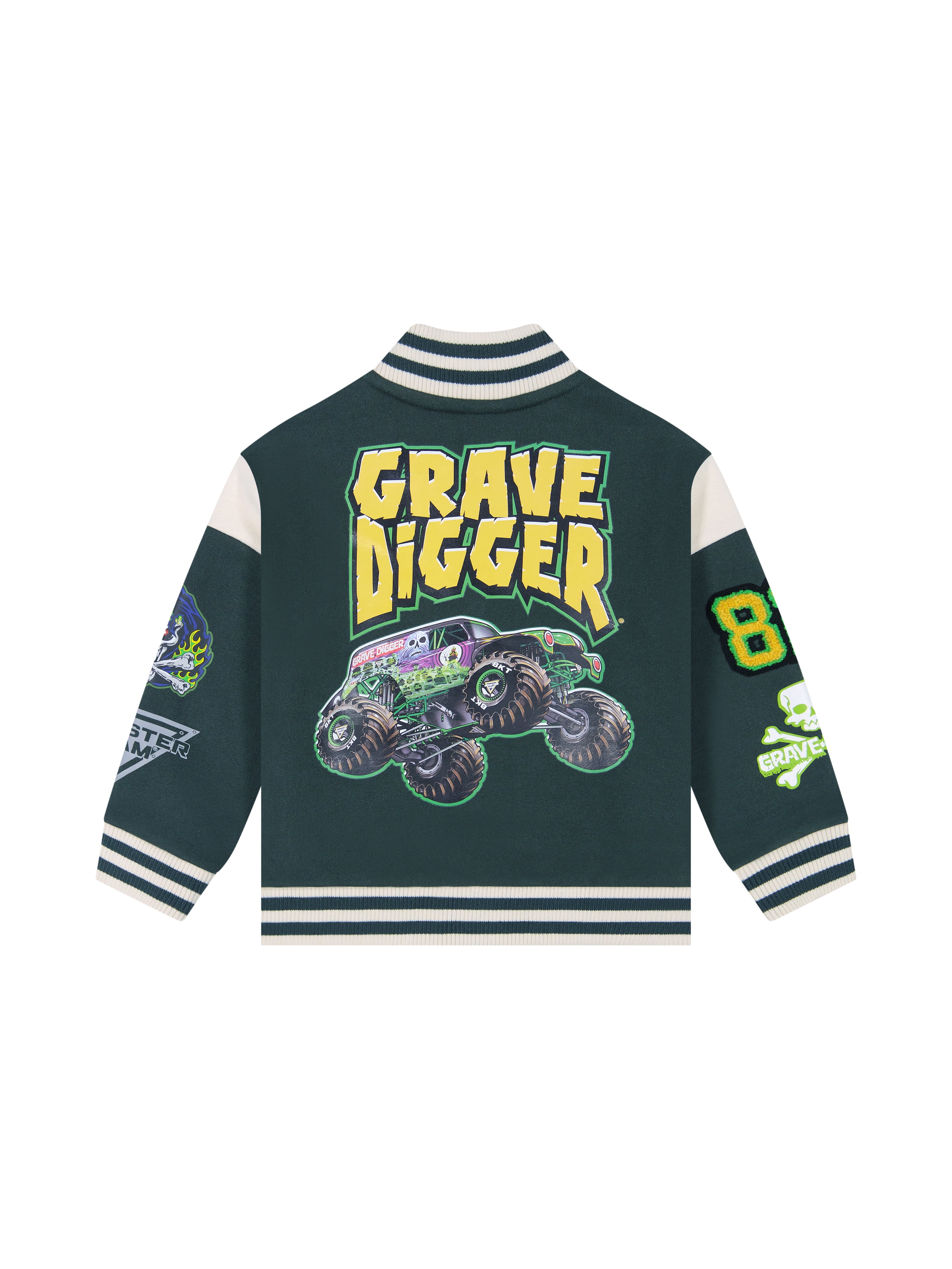 Monster Jam Toddler Boy Bomber Jacket, Sizes 12M-5T