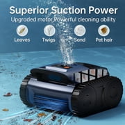 (2026 Upgrade)Cordless Robotic Pool Cleaner with Smart Sonar Navigation – Powerful Suction, Wall & Waterline Climbing, Automatic Cleaning for In-Ground & Above-Ground Pools