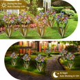 thumbnail image 4 of Escultura de Mariposa Agave Metálica Solar Homight 3 PCS, 4 of 7