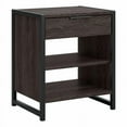 thumbnail image 2 of Home Square Small Wood End Table with Drawer in Charcoal Gray - Set of 2, 2 of 11