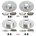 thumbnail image 3 of PowerStop Front and Rear Z26 Street Warrior Carbon-Fiber Ceramic Brake Pad and Drilled and Slotted Rotor Kit Fits: INFINITI NISSAN Select Models K2767-26, 3 of 9