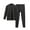 Dark Gray, variant on HBFAGFB Mens Thermals Top and Bottom Set Long Sleeve Underwear Sleepwear Softness Pants Grey Size 2XL