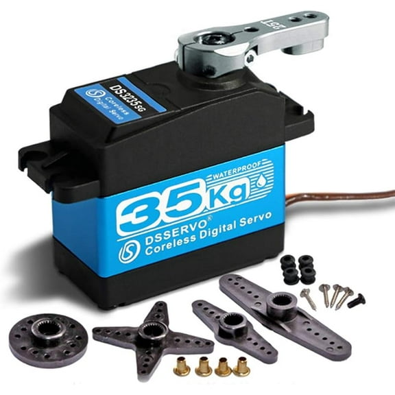 DS3235 35kg Digital RC Servo High Torque All Metal Gear Coreless Motor Waterproof Servo Motors for RC Robot, Car, Truck (Control Angle 270 ° )