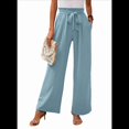 thumbnail image 3 of Pantalones de Salón Anchos para Mujer, Color Azul , Talla XXL, 3 of 8