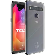 TUDIA Ultra Clear Fit Designed for TCL 10L / TCL 10 Lite Case, [SKN] Thin TPU Soft Transparent Back Protective Phone