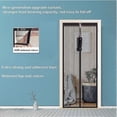 thumbnail image 3 of Magnetic mosquito net for doors, 70 x 200 cm, powerful magnets, automatic closing, door curtain corridors patio without drilling, black strip, 3 of 4