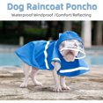 thumbnail image 2 of Revestible de perros reflectantes con capucha y agujero del arnés para cachorro de perro grande y pequeño, chaqueta de lluvia con capucha impermeable, ropa de poncho con bolsa de almacenamiento esquí esquí Gafas de esquí, 2 of 5