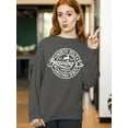 thumbnail image 3 of Christmas North Pole Brewing Co Christmas Spirits Shirt Crewneck Sweatshirt, S, Charcoal, 3 of 6