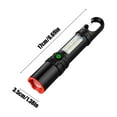 thumbnail image 3 of Hvmvliv Bright Flashlight Multi-Functional Bright Flashlight Rechargeable Portable Long Life Burst Bright Flashlight Bright Super Bright Outdoor Long Life Black, 3 of 6