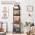 thumbnail image 5 of Olakee Record Player Stand with Vinyl Storage up to 200 Albums, Turntable Stand, 5 of 8