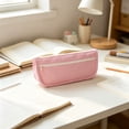 thumbnail image 5 of Double Layer Large Capacity Pencil Case Oxford Cloth Stationery Bag 2 Compartment Pouch for Campus Office College, 5 of 6