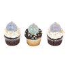 Disco-Metallic Cupcakes