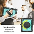 thumbnail image 3 of XYX For iPad Pro 12.9 inch Case (2022/2021/2020/2018), 360 Rotating Shockproof Cover with Stand, Screen Protector, Shoulder Strap, Sky Blue PC, 3 of 7