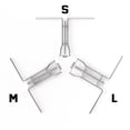 thumbnail image 5 of Silver Hydraulic Cylinder Piston Rod Seal U-cup Installation Tool Kit Set S M L, 5 of 11