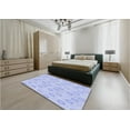 thumbnail image 5 of Ahgly Company Machine Washable Indoor Rectangle Transitional Sky Blue Area Rugs, 2' x 4', 5 of 7