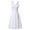 WHITE, variant on Haute Edition Women's Sleeveless Scoop Neck A-Line Skater Jersey Dress with Plus