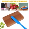 thumbnail image 3 of Cake Cream Butter Spatula, Mixing Batter Scraper Brush, Silicone Baking Cook Tool ,Blue, 3 of 6