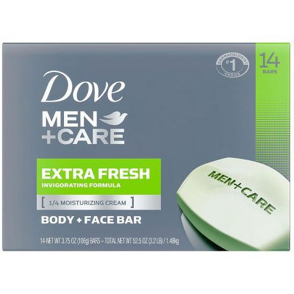 Dove Men Care Body and Face Bar Extra Fresh (3.75 oz., 14 ct.)