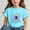 Sky Blue, variant on Spazoro Big Boys Girls Shirts Tee, Crew Neck Graphic T-Shirts Cute Print Short Sleeve Casual Summer Tops for Unisex Black Size 12 T