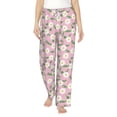 thumbnail image 2 of Lsque Daisies Flowers Print Women's Pajama Pants, Lounge Pant - Comfortable Home Wear,Elastic Waistband, Stylish Design-Medium, 2 of 9