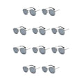 thumbnail image 2 of Sonducket Gafas de sol hexagonales de moda, montura ligera, lentes polarizadas, gafas de sol cuadradas pequeñas unisex, plateadas, blancas, plata blanco plataC4 10Conjunto, 2 of 6