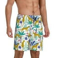 thumbnail image 2 of Wukai Summer Leopard Men’s Short Pajama Pants With Pockets Soft Sleep Pj Shorts for Men-Small, 2 of 6