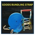thumbnail image 2 of Self Locking Truck Binding Strap Tightener Small Ratchet Design For Cargo Packing Fixing And Airplane Straps, 2 of 7