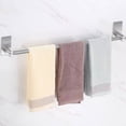 thumbnail image 5 of YAMUZONG Self Adhesive Towel Rod Bar for Kitchen Bathroom Silver, 5 of 7