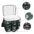 thumbnail image 6 of FORMRS Insulated Cooler Bag 24 Cans Capacity Soft Leakproof Lunch Box with Side Pockets, Beige Leaves, 6 of 7