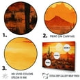 thumbnail image 3 of Designart "Dawn Cactus Outlines" Cactus Floater Framed Wall Art Prints, 3 of 5