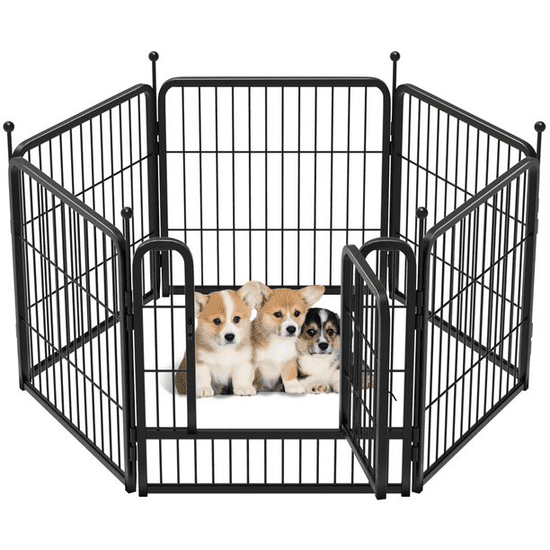 FXW Rollick Dog Playpen, 24" Height for Puppies/Small Dogs, Designed