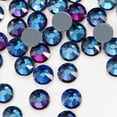 thumbnail image 1 of Dowarm 288 piezas SS30 Hotfix Crystal Rhinestones Hot Fix cristales para manualidades ropa cristal de cristal plano para decoración gemas redondas (llama azul/llama), 1 of 5