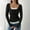 #200-Black, variant on Ounisa Womens Long Sleeve Tops Fall Scoop Neck Ribbed Knit Shirts Slim Fitted Casual Basic Tee T Shirt for Women 2025