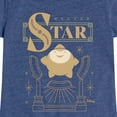 thumbnail image 3 of Disney Wish - Star Badge - Toddler & Youth Girls Short Sleeve Graphic T-Shirt, 3 of 5
