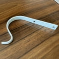 thumbnail image 2 of Simple Wall Iron Bending Forming Hooks Clothes Hooks Flower Basket Hooks - White Set Of 2, 2 of 8