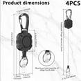thumbnail image 4 of Adjustable Retractable Badge Lanyard with 6 Badge Holders, 4 of 16